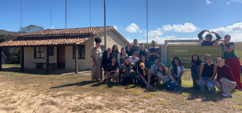 Figura 2 Alunos na canastra