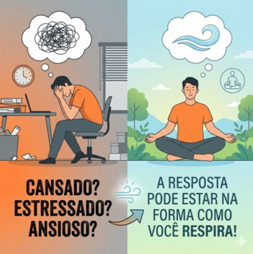Respiração como aliada contra males como cansaço, streess e ansiedade