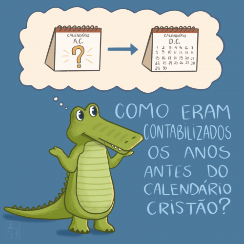 Imagem do Jack imaginando como eram contabilizados os anos antes do calendário cristão.