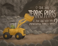 Imagem do mascote Jack dentro de um trator realizando mineração.