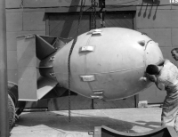 Fat Man, a bomba atômica que foi detonada sobre Nagasaki em agosto de 1945.