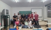 Alunos do IFMG-Campus Bambuí junto ao professor Dr. Thiago Moreira dos Santos e aos colaboradores do laticínio que participaram da ação de extensão